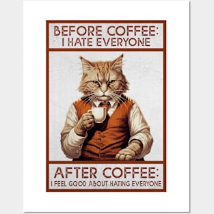 Before And After Coffee Posters and Art